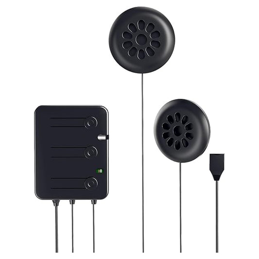 MUSICOZY White Noise Bluetooth 5.4 Module & Speakers for Sleep Headphones Eye Mask with Charging Cable, 14hrs Playtime