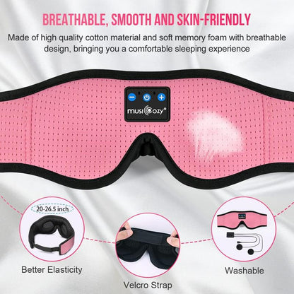 Sleep Mask, Eye Mask for Sleeping, Breathable Sleeping Mask for Men Women, 3D Comfort Contoured for Side Sleepers, Light Blocking Sleeping Mask for Home Office Travel Yoga