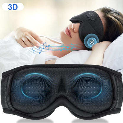 Premium Music White Noise Sleep Headphones 3D Sleep Eye Mask | Best for Sleepers Audio Earbud Birthday Christmas Tablet Wireless Headset Electronic