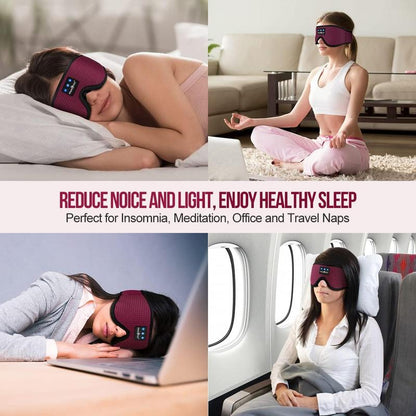 Ice silk eye mask Bluetooth Headphones Wireless,Suitable for side sleeping during lunch break Audio Electronic
