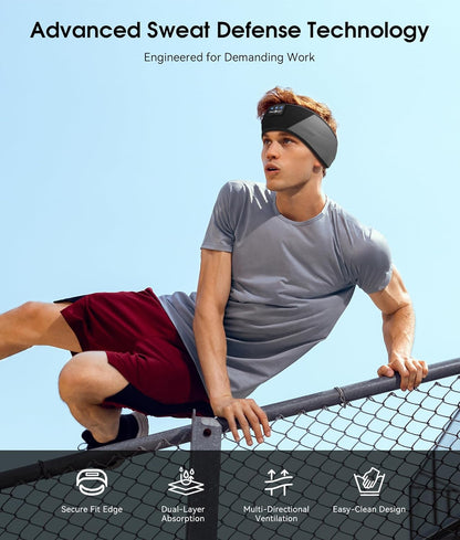 MUSICOZY Sleep Headphones Bluetooth 5.4 Headband, Wireless Earphones Music Sleep Earbuds Sleeping Eye Mask with HD Stereo Speakers for Workout Running Travel Yoga, Ideal Gifts for Women Men