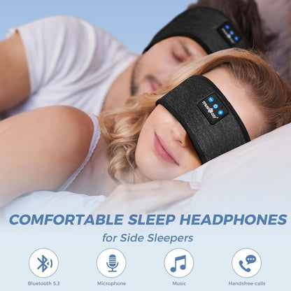 MUSICOZY Bluetooth 5.4 Sleeping Headphones, 3 in 1 Sports Headband, Noise Reduction, Comfortable, Suitable for Sports, Sleep, Travel