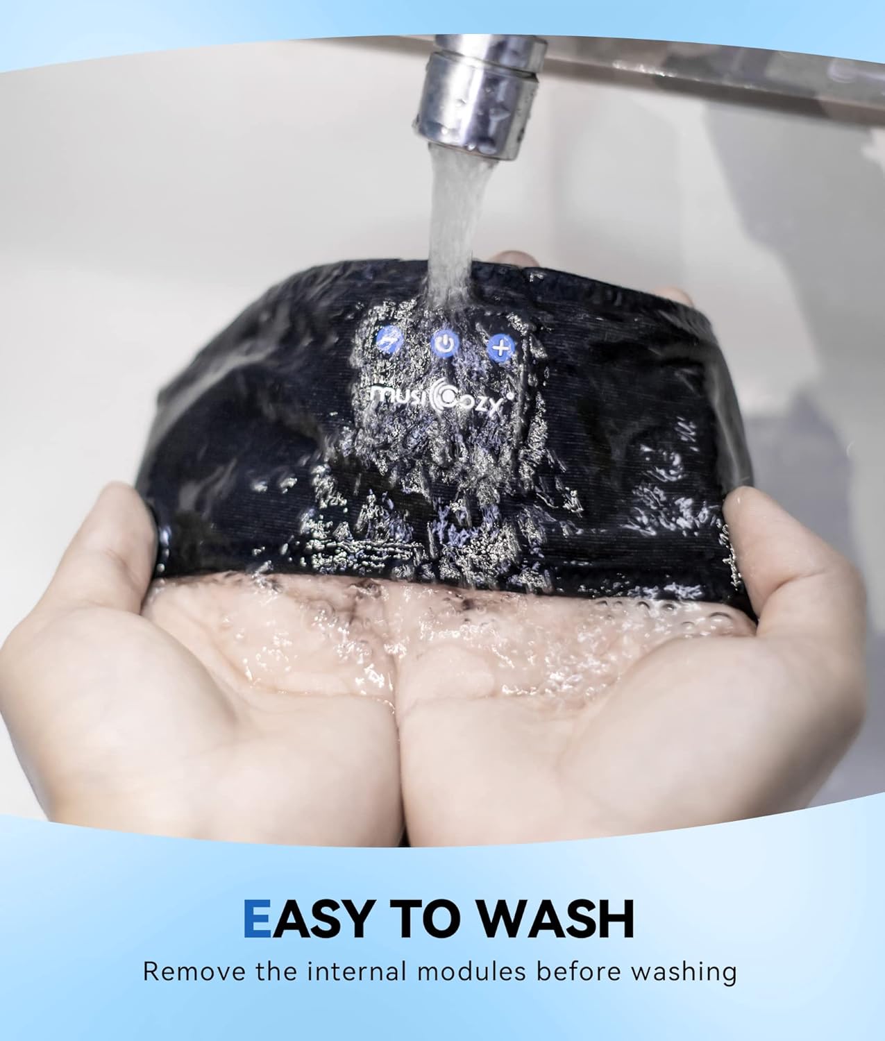 MUSICOZY Bluetooth 5.4 Headband Headphones, Wireless Sleep Mask with HD Stereo Speakers for Sports, Running, Yoga, and Relaxation – Ideal Gifts for Men, Women, and Teens