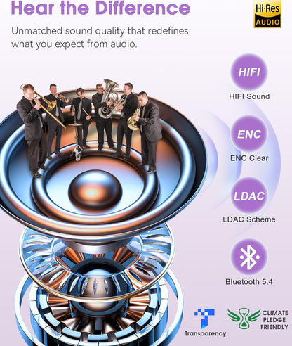 MUSICOZY Sleep Headphones Wireless, Bluetooth Headband Sports Sleeping Headphones Sleep Mask Earbuds Breathable Music Headband with Bluetooth 5.4, Perfect for Workout Running, Grape Purple