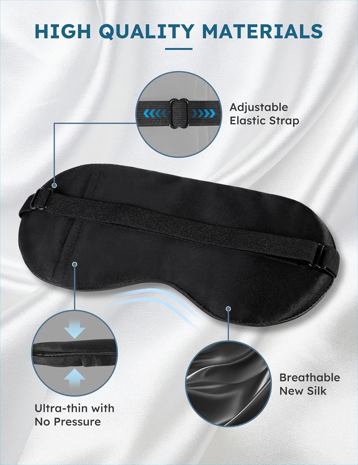 MUSICOZY Sleep Headphones Wireless Mask 3D Sleeping Eye Mask, Music Headband Headphones Sleep Earbuds Earphones for Side Sleeper Sleep Silk Eye Mask Cool Gadget Holiday for Mom Women(Purple+Black)