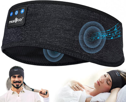 MUSICOZY Bluetooth 5.4 Headband Headphones, Wireless Sleep Mask with HD Stereo Speakers for Sports, Running, Yoga, and Relaxation – Ideal Gifts for Men, Women, and Teens