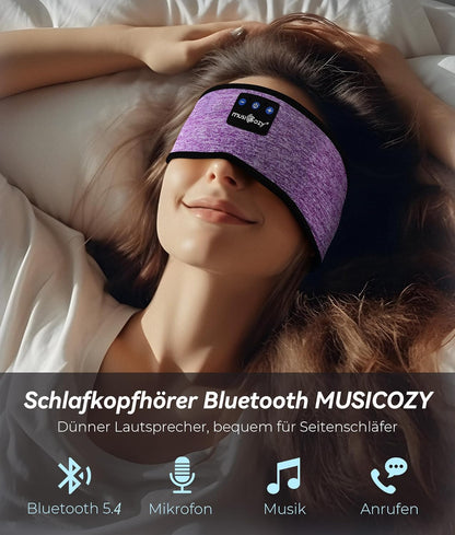 MUSICOZY Sleep Headphones Bluetooth 5.4 Headband, Sports Wireless Earphones Sweat Resistant Earbuds Sleeping Headphone with Ultra-Thin HD Stereo Speaker for Workout Running Cool Gadgets Unique Gifts