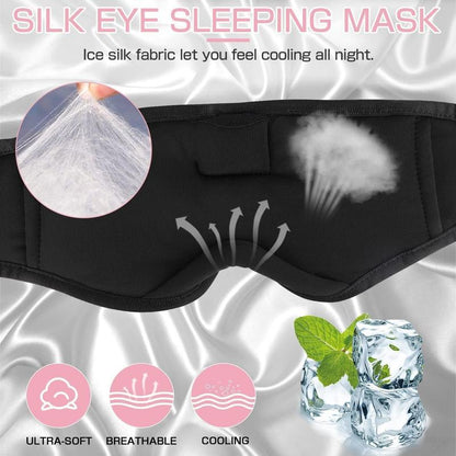 Sleep Mask, Eye Mask for Sleeping, Breathable Sleeping Mask for Men Women, 3D Comfort Contoured for Side Sleepers, Light Blocking Sleeping Mask for Home Office Travel Yoga