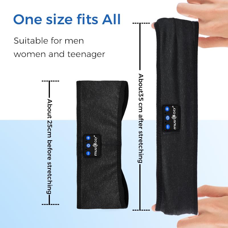 MUSICOZY Bluetooth 5.4 Sleeping Headphones, 3 in 1 Sports Headband, Noise Reduction, Comfortable, Suitable for Sports, Sleep, Travel
