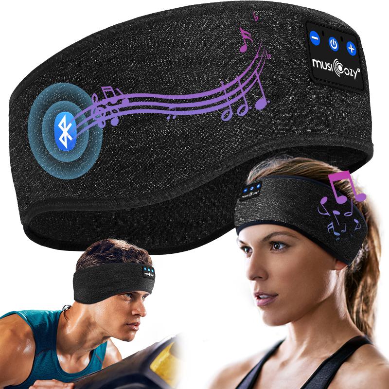 MUSICOZY Bluetooth 5.4 Sleeping Headphones, 3 in 1 Sports Headband, Noise Reduction, Comfortable, Suitable for Sports, Sleep, Travel