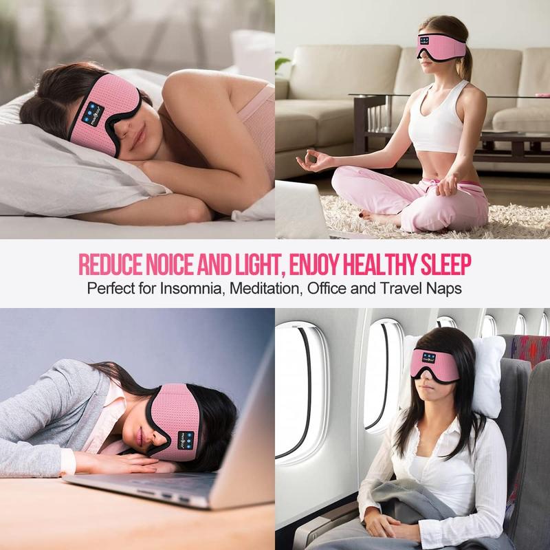 Sleep Mask, Eye Mask for Sleeping, Breathable Sleeping Mask for Men Women, 3D Comfort Contoured for Side Sleepers, Light Blocking Sleeping Mask for Home Office Travel Yoga